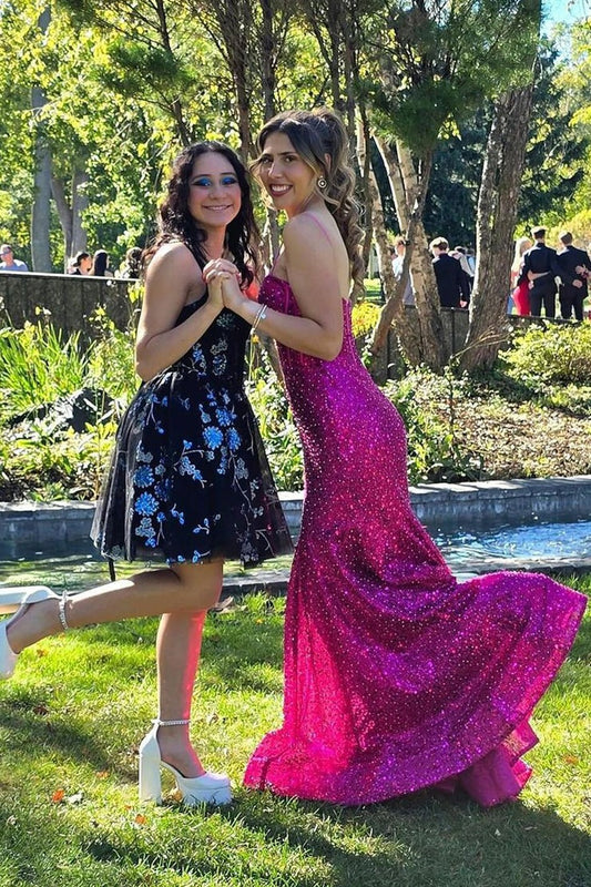 Sweetheart Mermaid Sequins Prom Dresses, PD25016