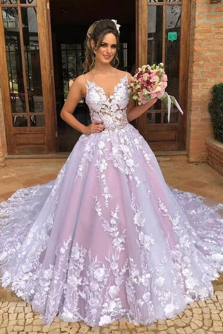 A Dream in Lavender: The Ultimate Fairytale Wedding Dress