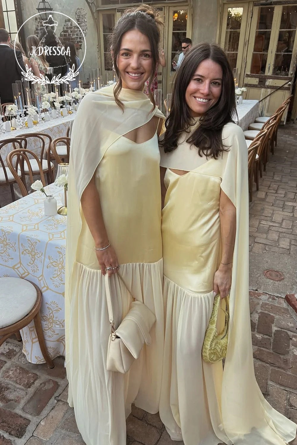 Sheath V Neck Satin Bridesmaid Dresses, BD25017