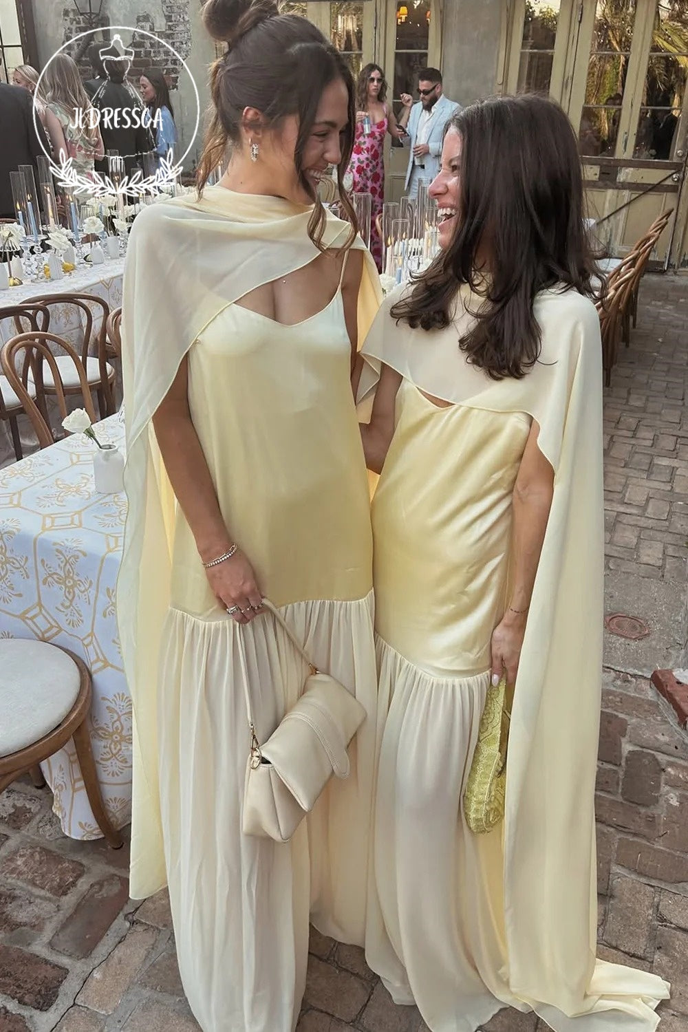 Sheath V Neck Satin Bridesmaid Dresses, BD25017