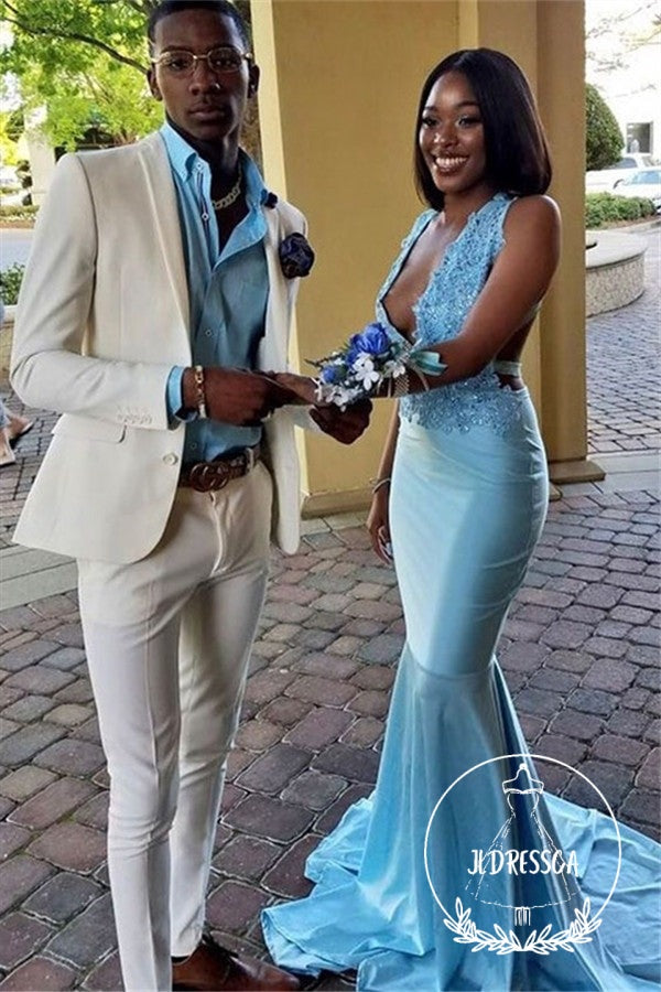 Classy Bespoke White Slim Fit Mens Prom Outfits Online, SU25059
