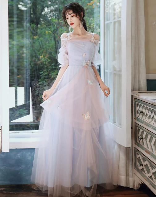 Tulle Long Prom Dress, PD2310048