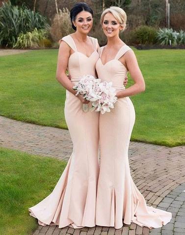 mermaid long bridesmaid dress, PD52655