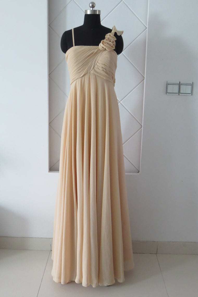 Graduation Dresses Spring Colors Yellow Sheath/Column Spaghetti Straps Floor Length,JL20087