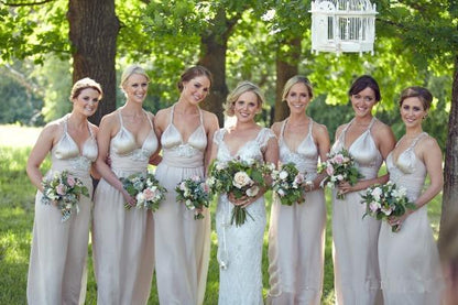 Long Bridesmaid Dress,Halter Bridesmaid Dress,Pretty Bridesmaid Dress,Charming Bridesmaid dress ,PD223