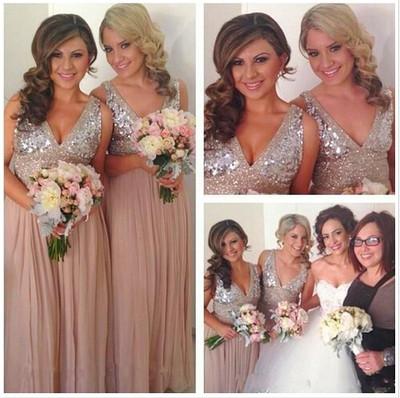 Long Bridesmaid Dress,V-neck Bridesmaid Dress,Pretty Bridesmaid Dress,Charming Bridesmaid dress ,PD224