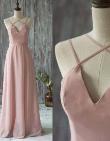 dusty pink Bridesmaid Dresses,bridesmaid dress,long bridesmaid dress,new bridesmaid dress, PD52659