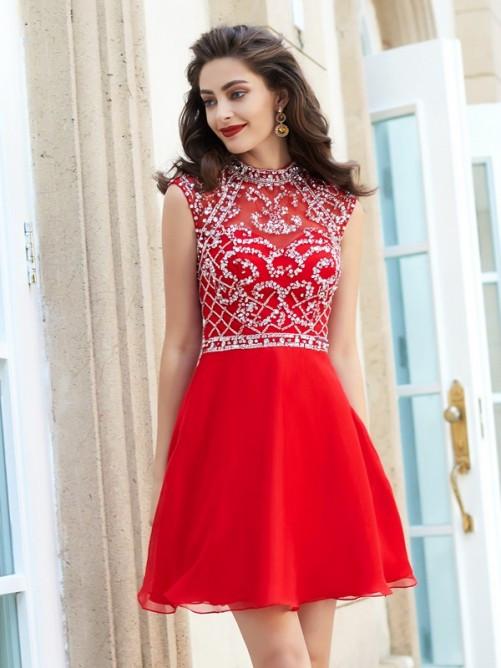 red homecoming dress, short homecoming dress, prom dress, open back homecoming dress, junior homecoming dress, BD3786