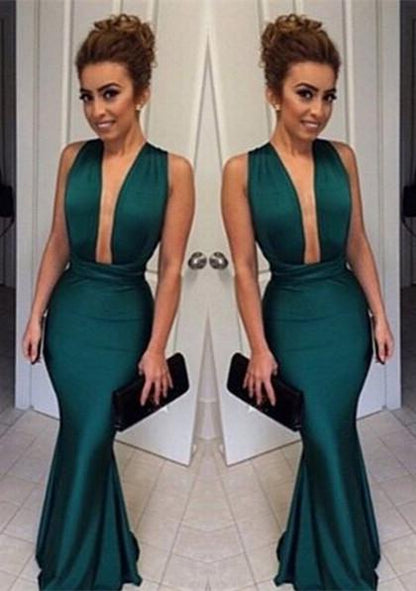 formal sexy teal green mermaid long prom dress, PD0114