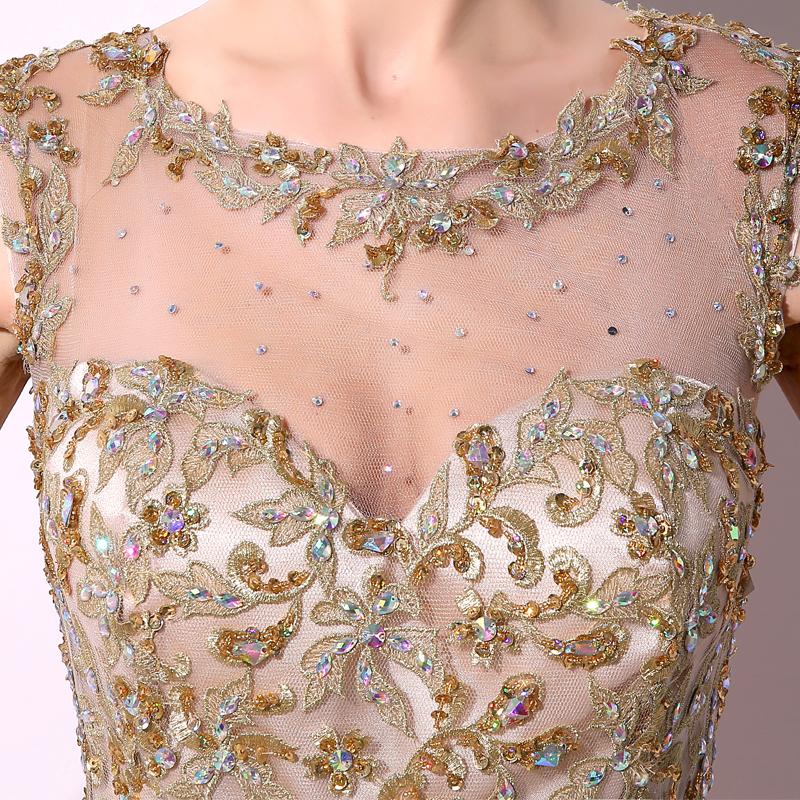 Applique Beaded Long Prom Dresses Cheap Chiffon Evening Dresses A-Line Formal Dresses