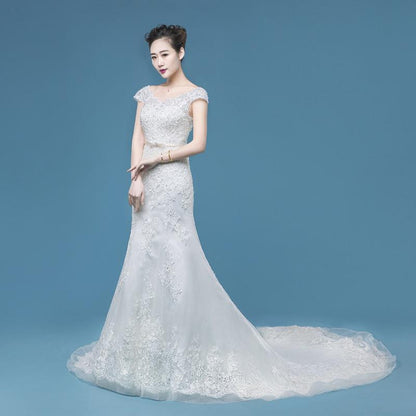 long cap sleeves new arrive wedding dress, WD65