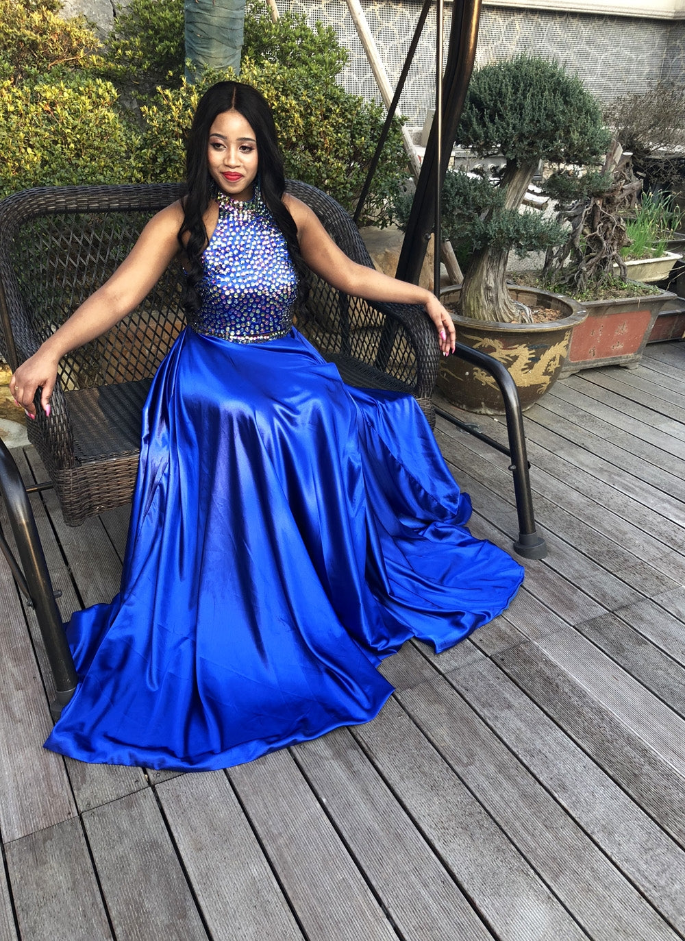 Royal Blue Ball Gown 2-Piece Prom Dress Fit for a Queen, PD23022246